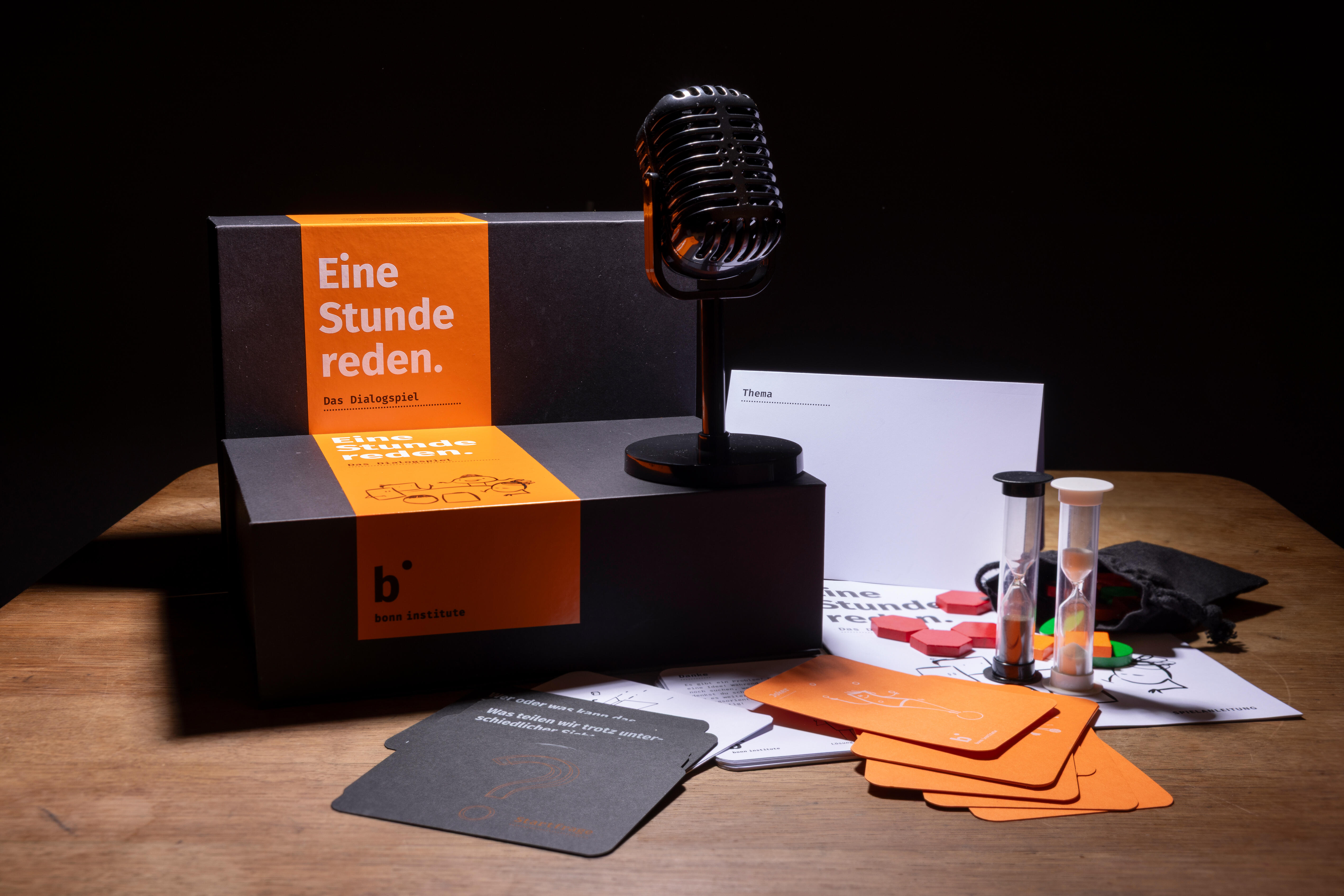 Das "Eine Stunde Reden" Spielset