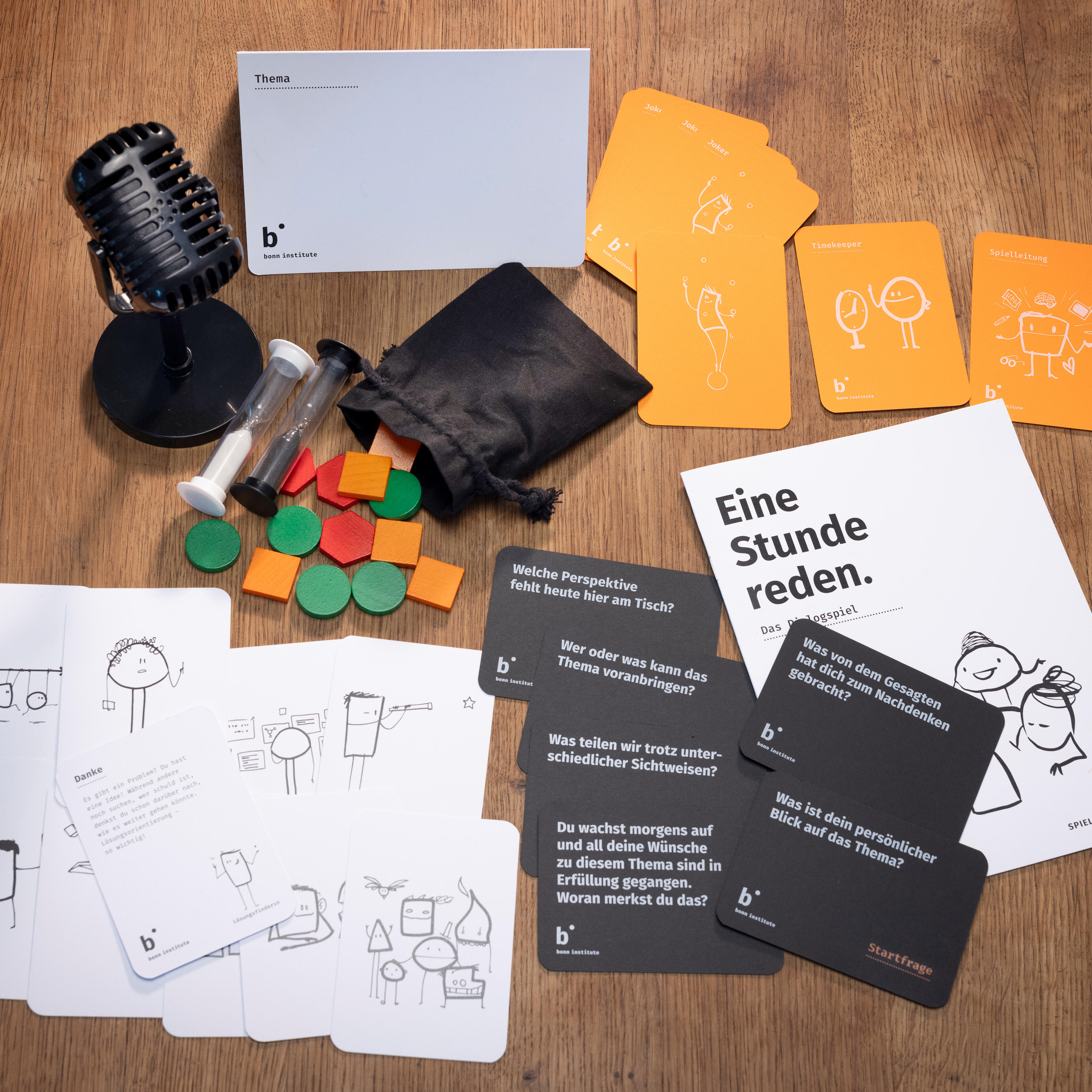Eine Stunde reden - Spielmaterial
