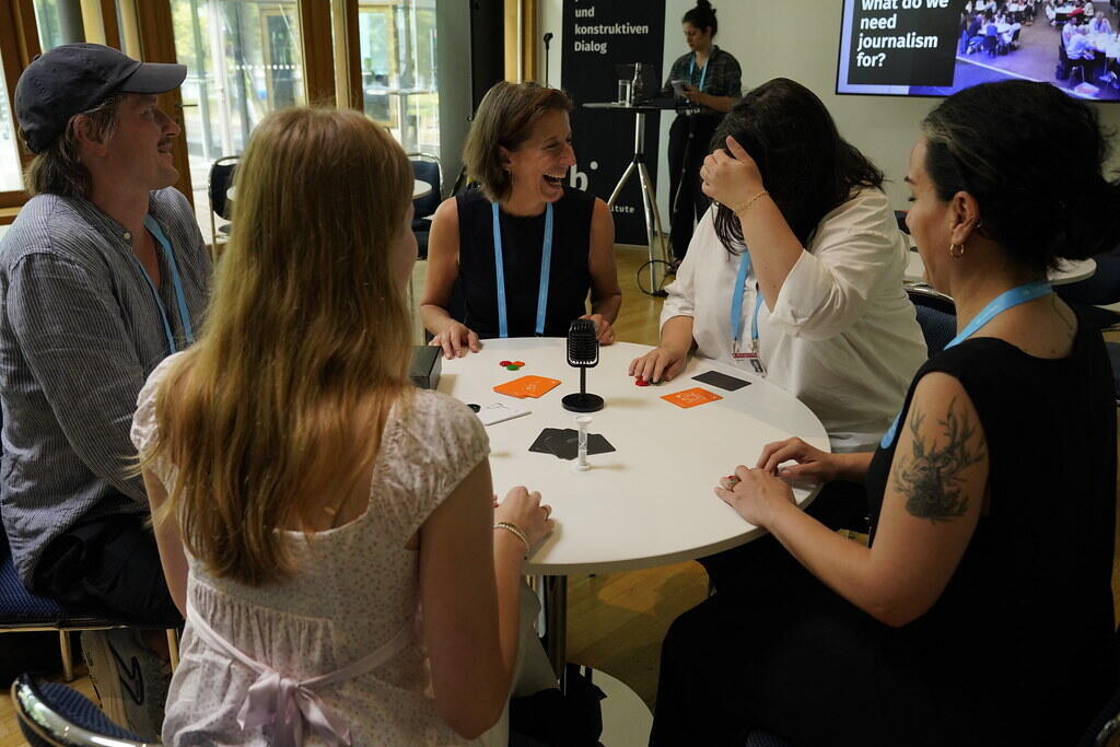 A group of people playing "One Hour, Many Voices"